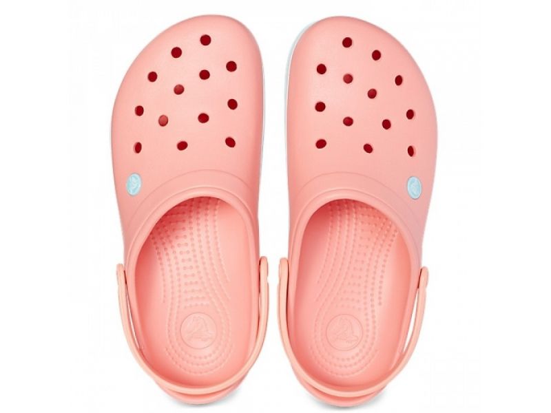 вид сверху сабо персиково мятные