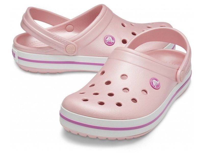 Пара пудровых сабо Crocs Crocband — унисекс, оригинал