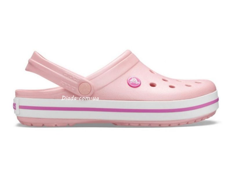 Оригинальные сабо Crocs Crocband Pearl вид сбоку — кроксы унисекс
