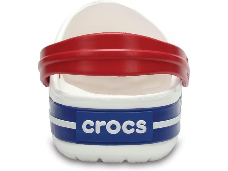 Crocs Crocband White Blue сзади
