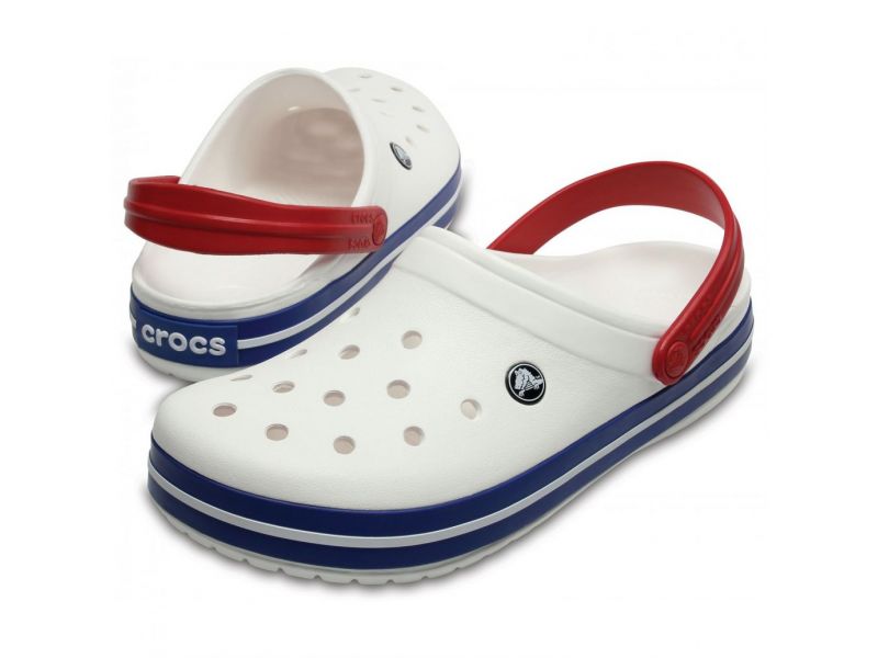 Пара Crocs Crocband White Blue