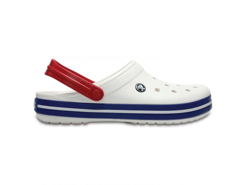 Crocs Crocband White Blue сбоку