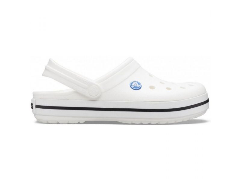 Белые сабо Crocs Crocband White сбоку