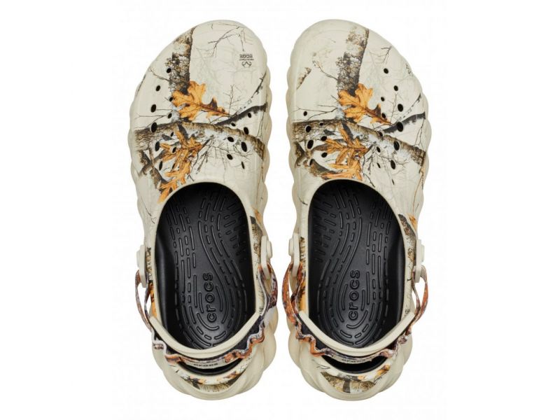Сабо Crocs Echo Realtree Bone — вид сверху, оригинальные камуфляжные кроксы