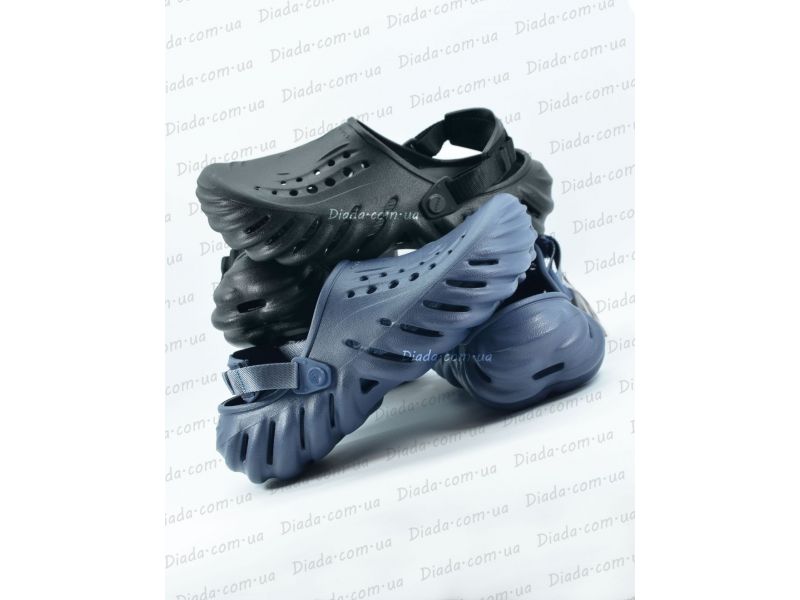 Баннер Crocs Echo Clog Storm — синие оригинальные сабо унисекс