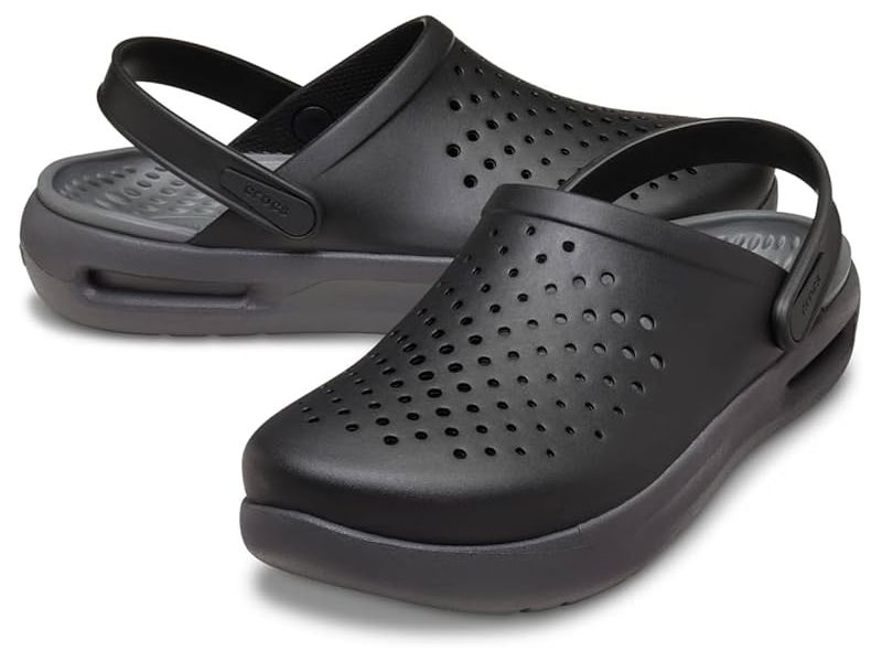 Crocs InMotion Black — чорні крокси LiteRide з м’якою підошвою