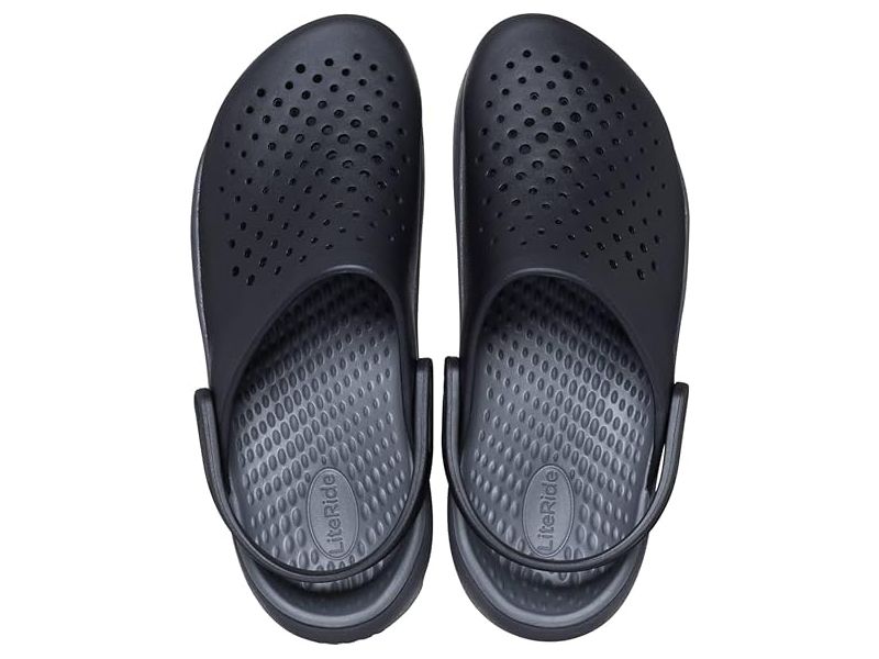 Вид зверху Crocs InMotion Black — отвори для вентиляції