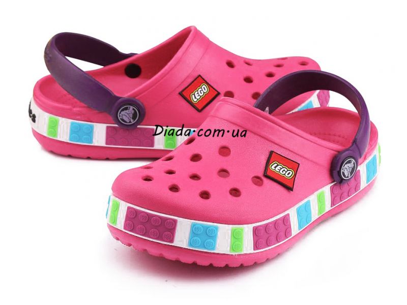 Пара сабо Crocs LEGO Fuchsia