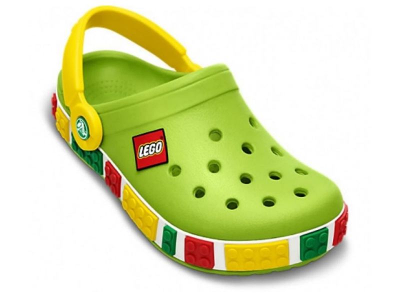 Детские кроксы LEGO Green спереди
