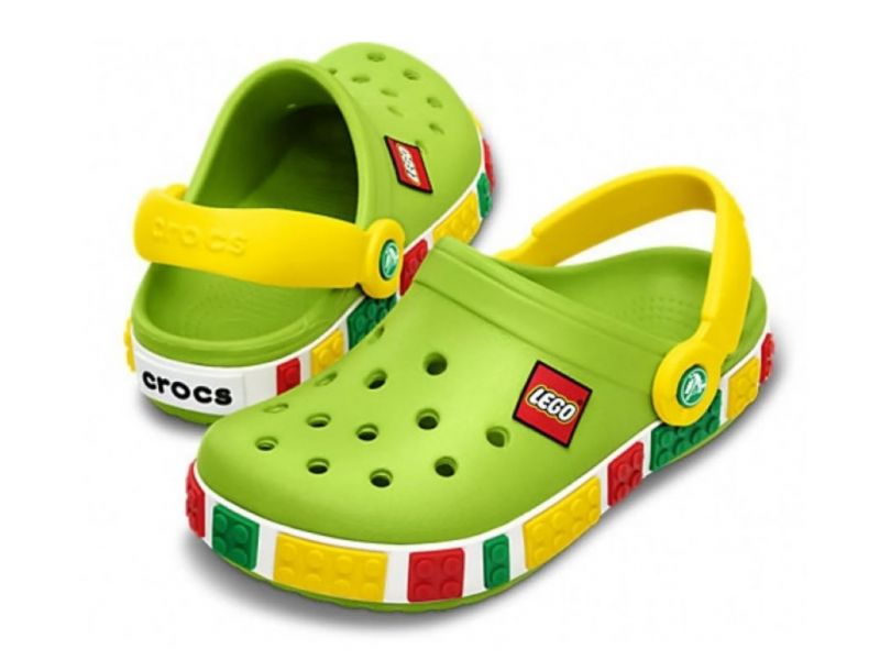 Пара детских Crocs LEGO Green