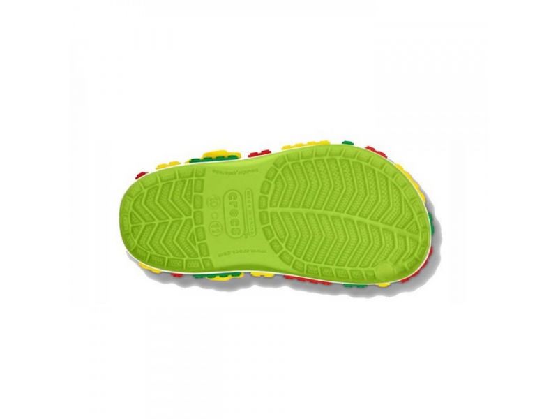 Подошва детских кроксов LEGO Green