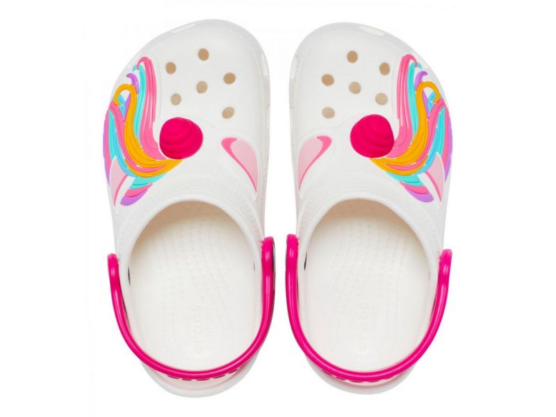 Crocs Fun Lab Classic IAM Unicorn Clog — вигляд зверху дитячих сабо
