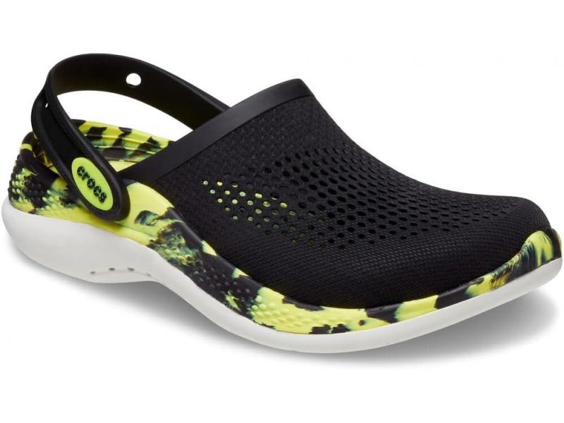 Передній вигляд Crocs 360 Black Citrus для активного стилю