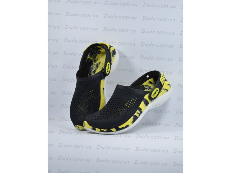 Пара сабо Crocs LiteRide 360 Black Citrus — ідеальні на кожен день