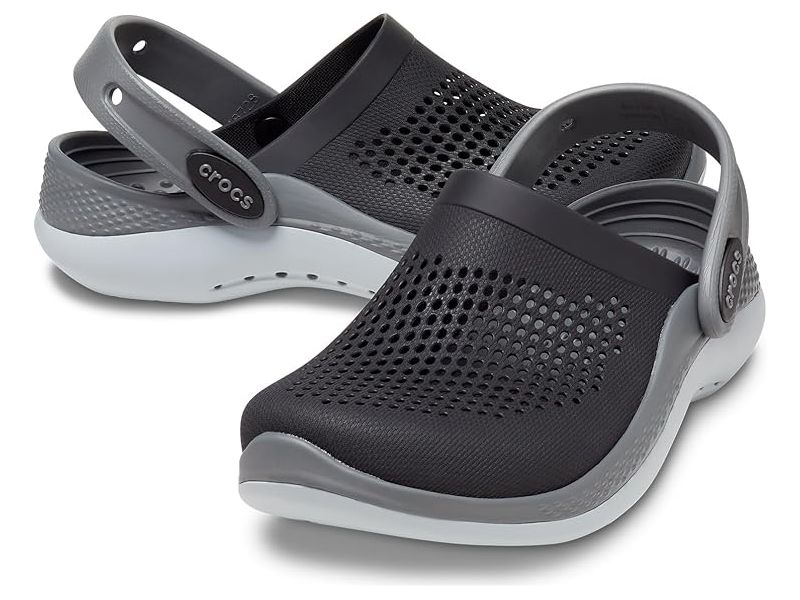 Crocs LiteRide 360 Kids Black Grey — пара сабо для дітей