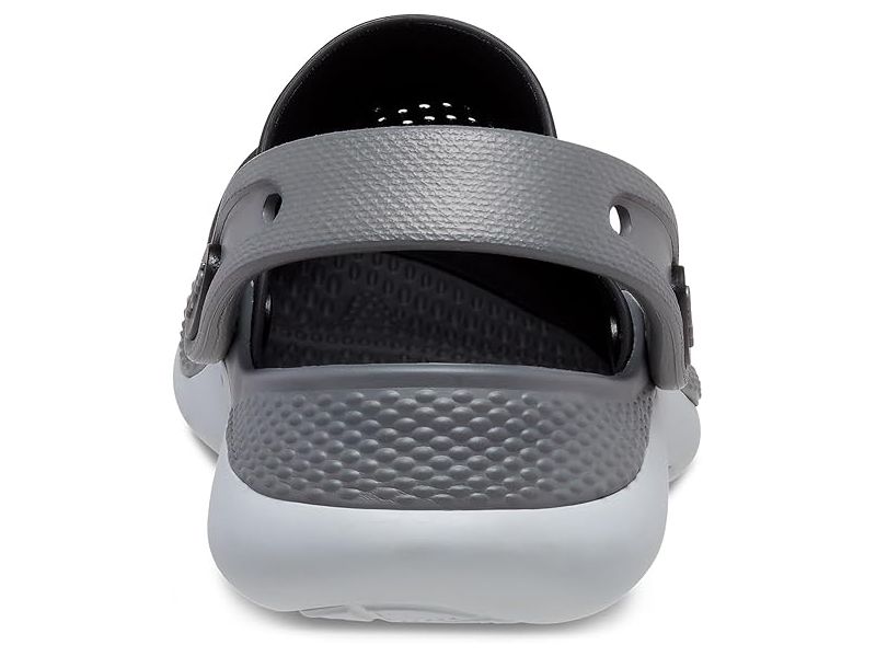 Crocs LiteRide 360 Kids Black Grey — задня частина сабо