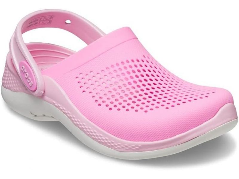 Crocs LiteRide 360 Kids Taffy Pink — передня частина сабо