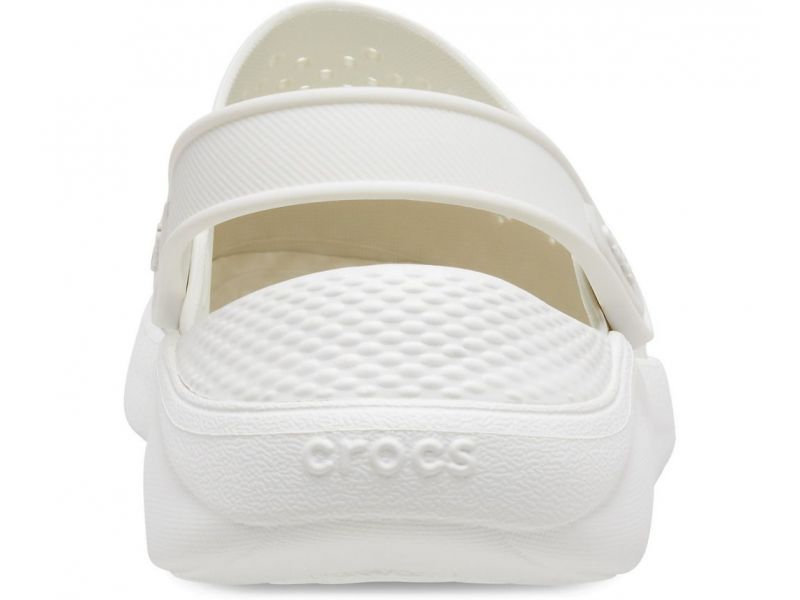 Кроксы LiteRide Almost White — вид сзади