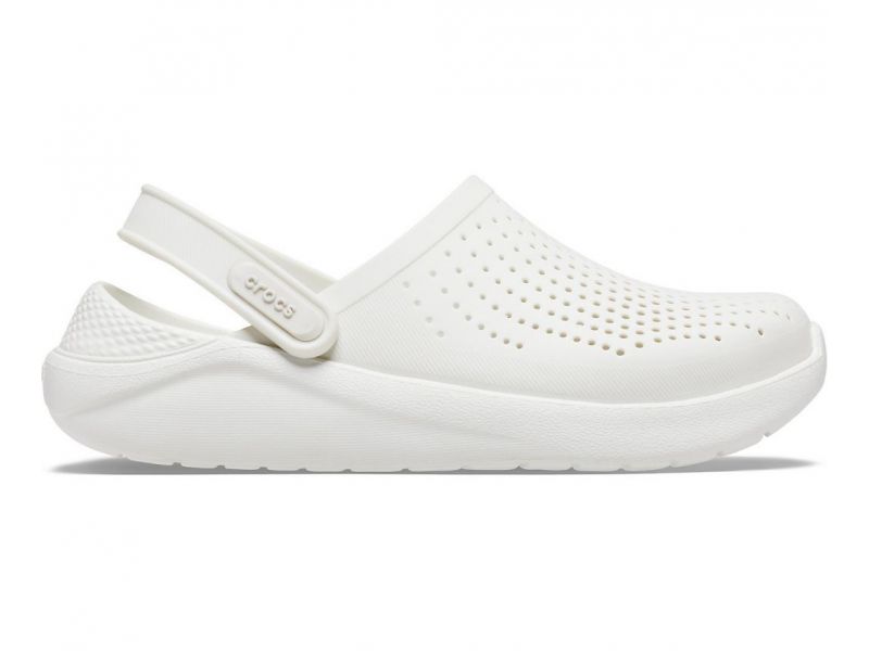 Белые сабо Crocs LiteRide Almost White — вид сбоку