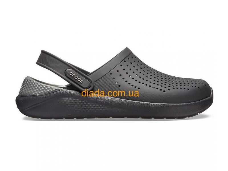 Сабо Crocs LiteRide Black — вид сбоку