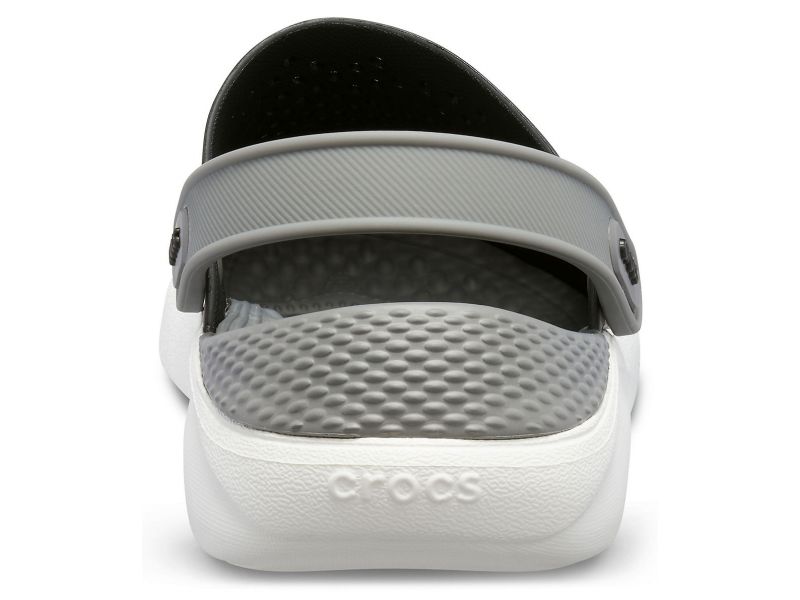 Crocs LiteRide Black/Smoke сзади