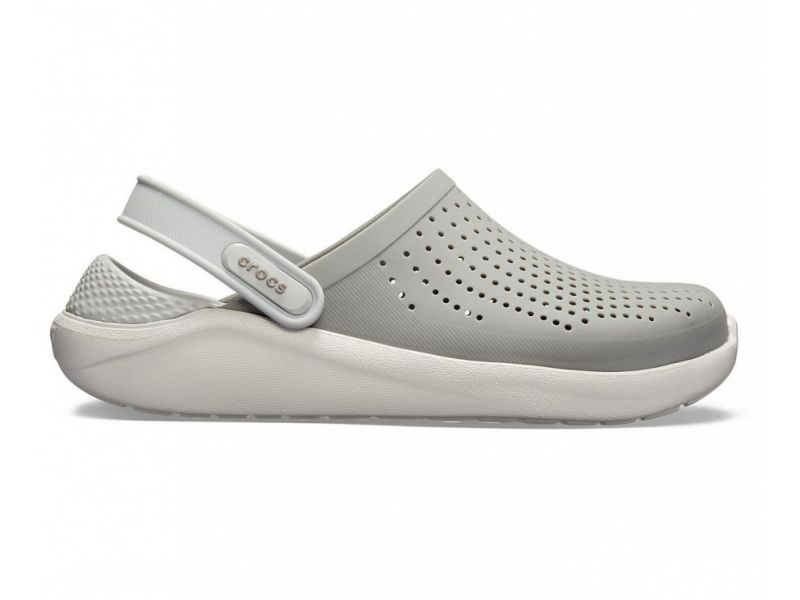 Серые сабо Crocs LiteRide — вид сбоку