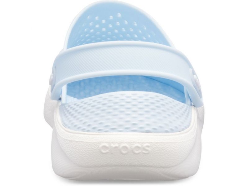 Кроксы голубые LiteRide — вид сзади