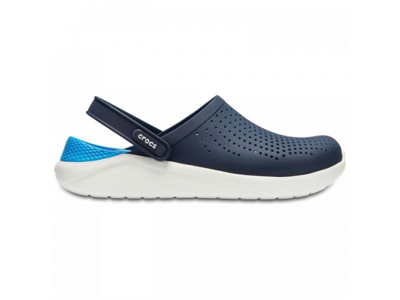 Темно-синие сабо Crocs LiteRide Navy — вид сбоку