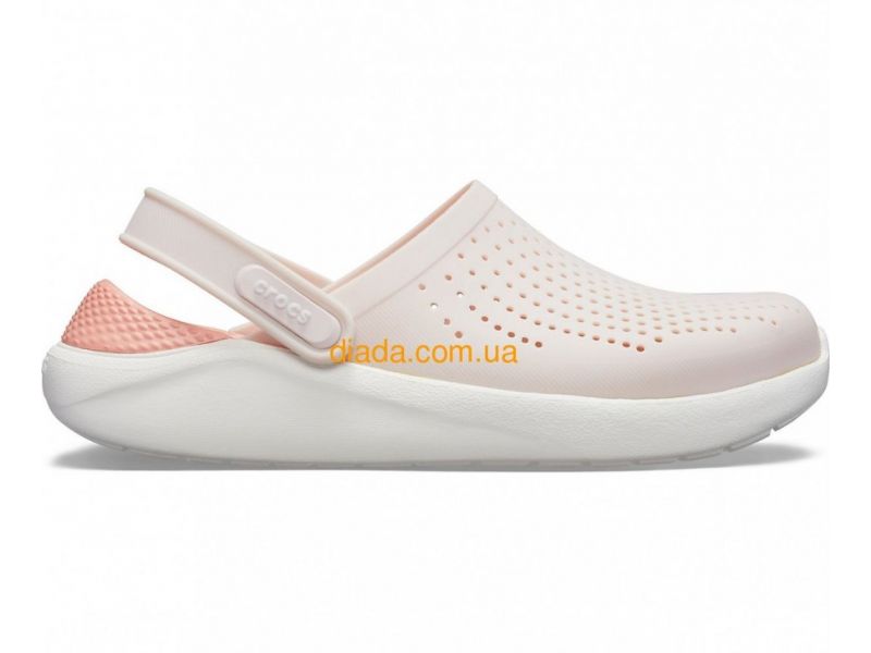 Пудровые сабо Crocs LiteRide Powder — вид сбоку