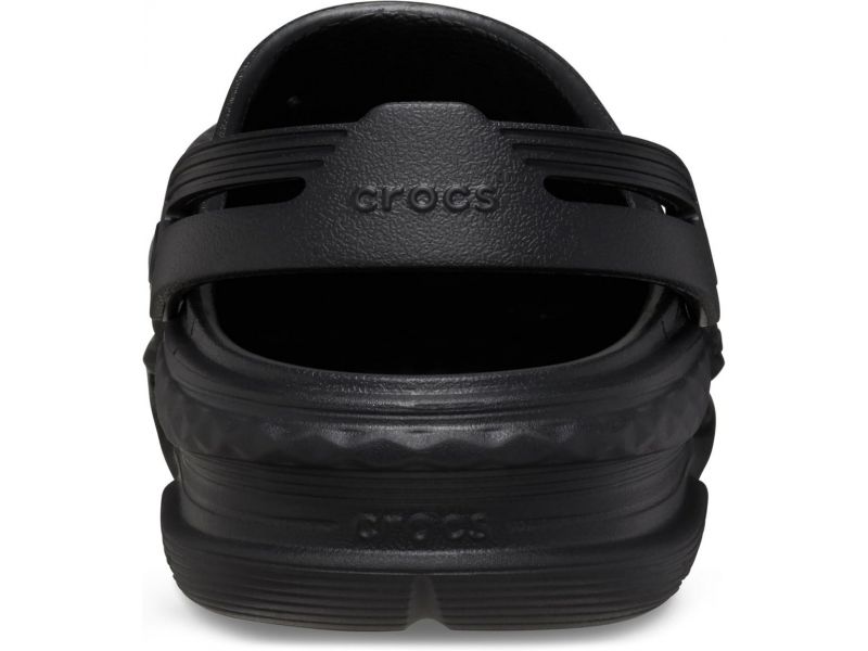 Crocs Off Grid Clog Black — вид сзади, комфортные унисекс кроксы