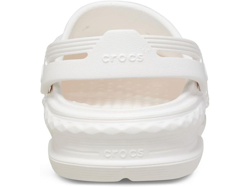 Crocs Off Grid Clog White — вид сзади, оригинальные сабо унисекс