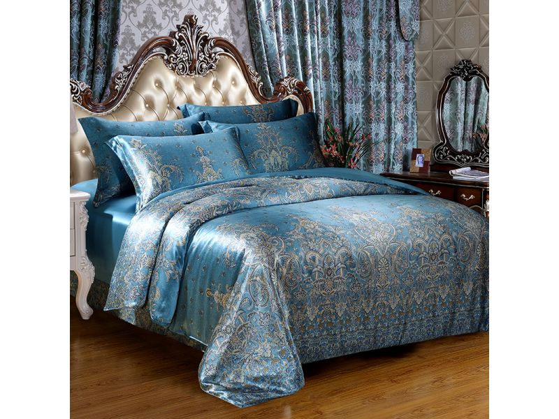 Шелковый комплект постельного белья Узоры Самарканда. 100% натуральный шелк Silk Kiss, фото 6