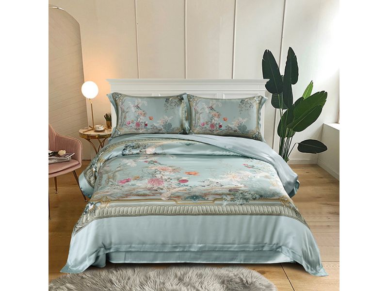 Постельное белье из натурального шелка, комплект. Императорский, натуральный шелк Silk Kiss, фото 8