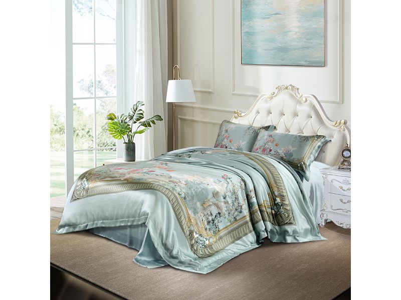 Постельное белье из натурального шелка, комплект. Императорский, натуральный шелк Silk Kiss, фото 1