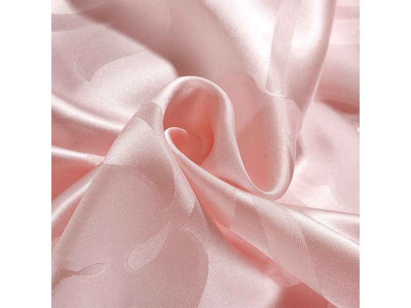 Постельное белье из натурального розового шелка, комплект. Розовый перламутр Silk Kiss, фото 5