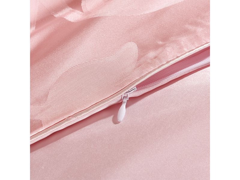 Постельное белье из натурального розового шелка, комплект. Розовый перламутр Silk Kiss, фото 6