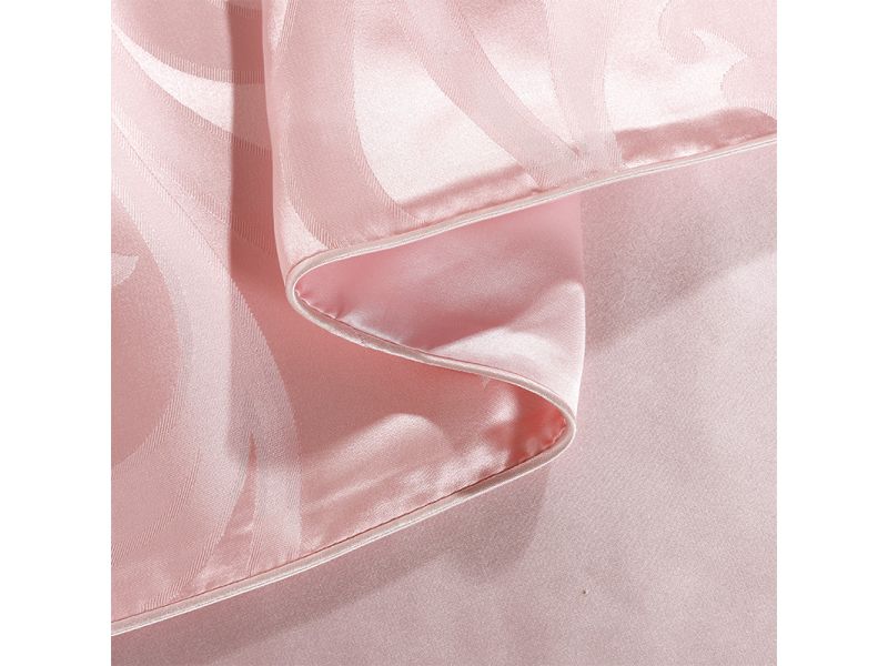 Постельное белье из натурального розового шелка, комплект. Розовый перламутр Silk Kiss, фото 7