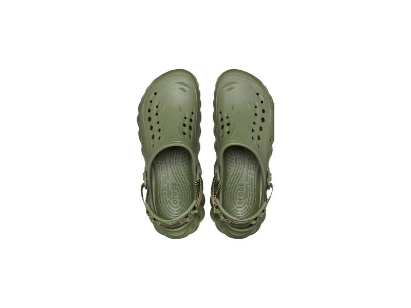 Сабо Crocs Echo хаки — вид сверху, оригинальные