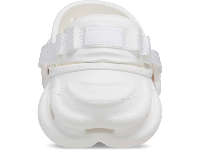 Сабо Crocs Echo Clog білі — вигляд ззаду