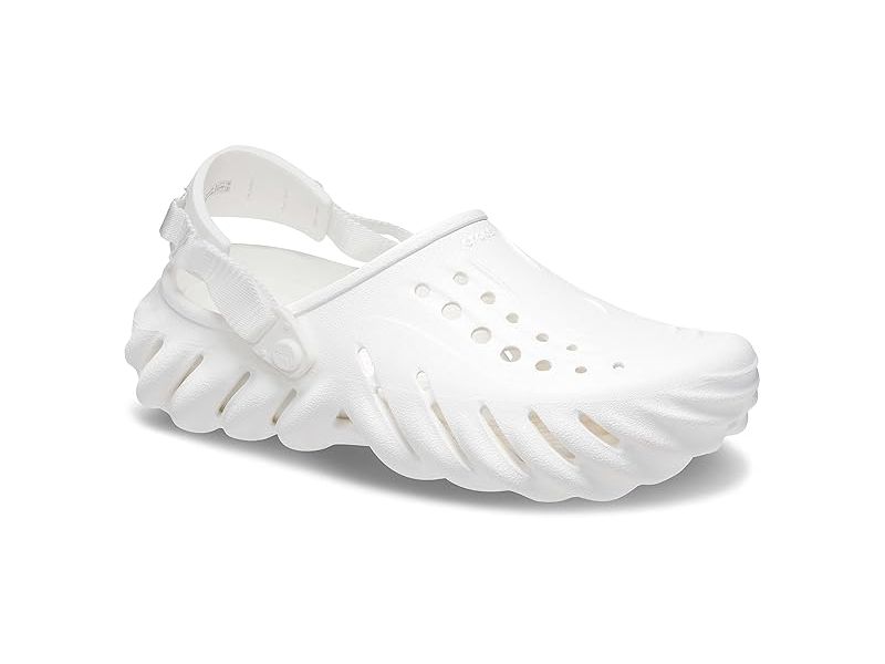 Сабо Crocs Echo Clog білі — вигляд спереду