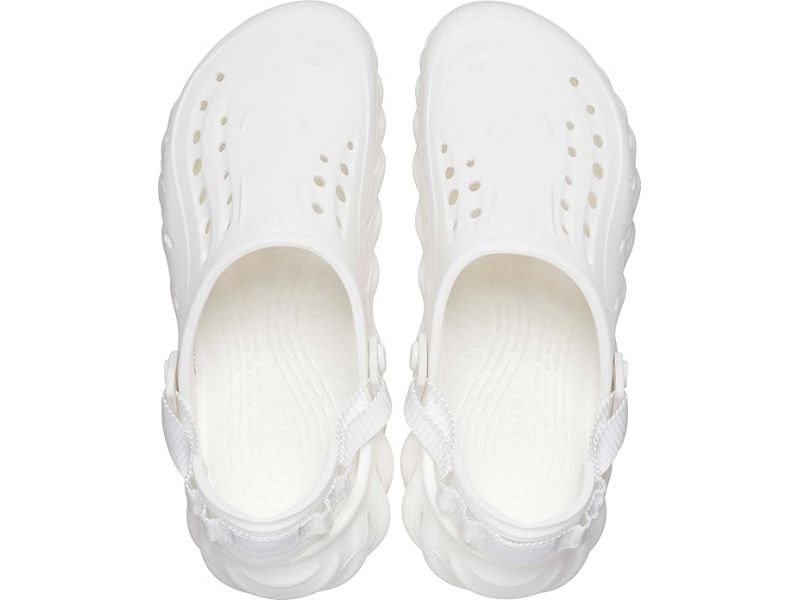 Сабо Crocs Echo Clog білі — вигляд зверху