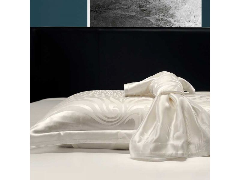 Шелковый комплект постельного белья. Молочный . 100% натуральный шелк, фото 5