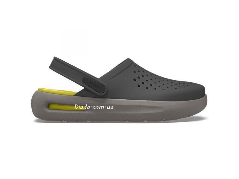 Сабо Crocs InMotion Grey/Light Green боковий вигляд