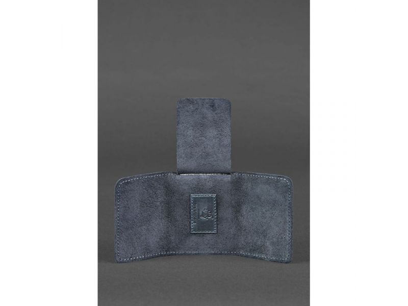 Кожаный кард-кейс 1.1 синий, фото 3