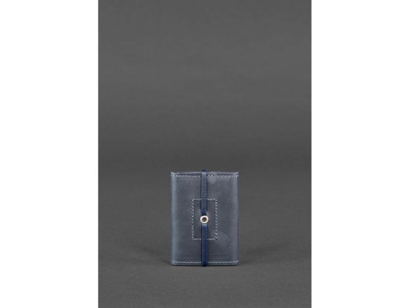 Кожаный кард-кейс 1.1 синий, фото 4