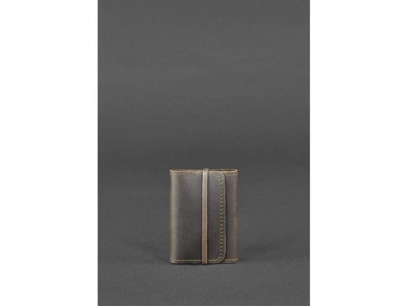 Кожаный кард-кейс 1.1 темно-коричневый Crazy Horse, фото 1