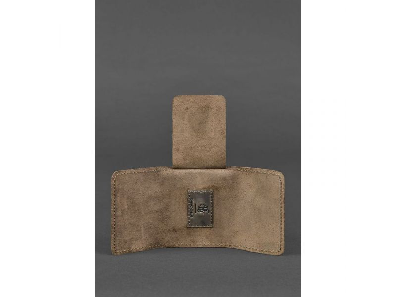 Кожаный кард-кейс 1.1 темно-коричневый Crazy Horse, фото 3