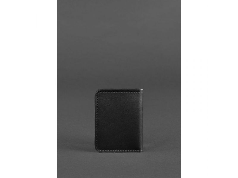 Кожаная обложка для ID-паспорта и водительских прав 4.0 черная, фото 6