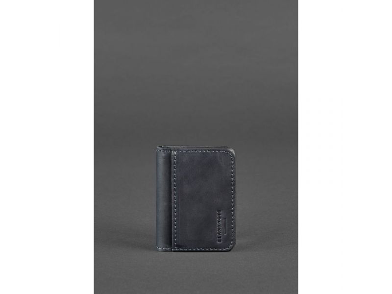 Кожаная обложка для ID-паспорта и водительских прав 4.0 синяя, фото 1