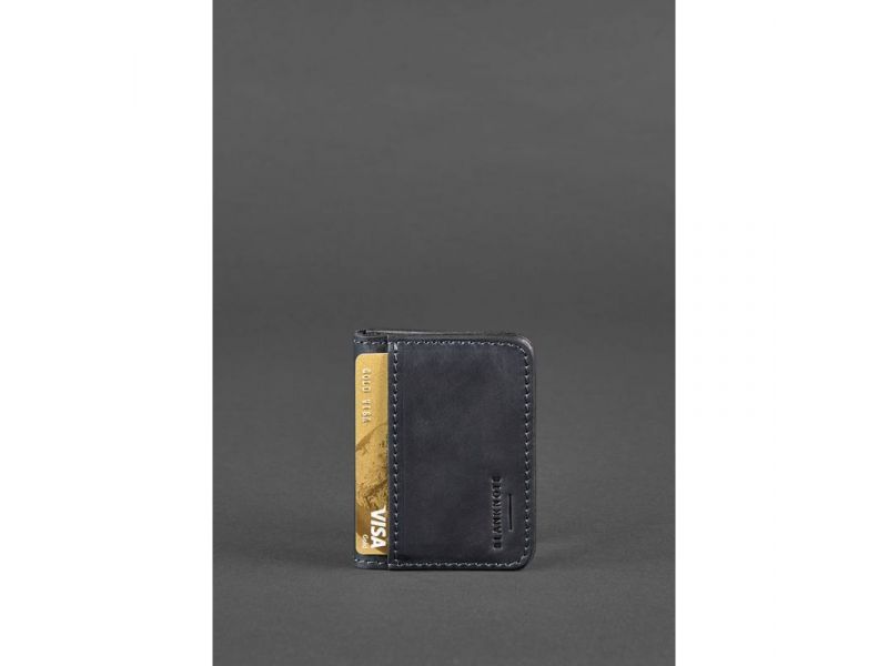 Кожаная обложка для ID-паспорта и водительских прав 4.0 синяя, фото 3